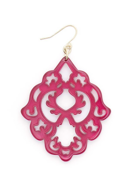 earrings - Scroll Resin Earrings - Girl Intuitive - Zenzii -