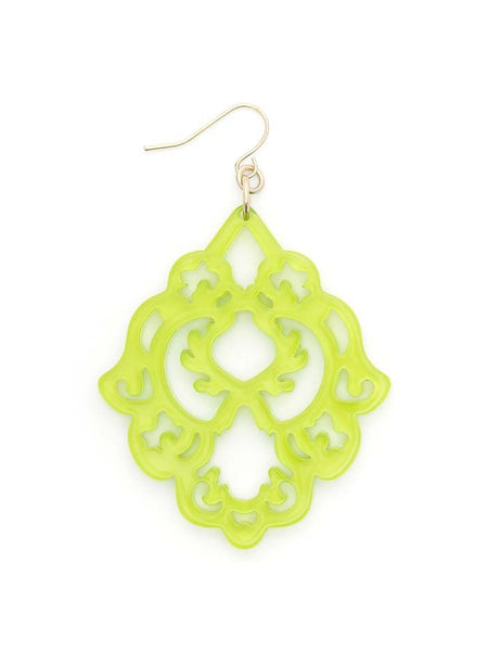 earrings - Scroll Resin Earrings - Girl Intuitive - Zenzii -