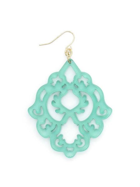 earrings - Scroll Resin Earrings - Girl Intuitive - Zenzii -