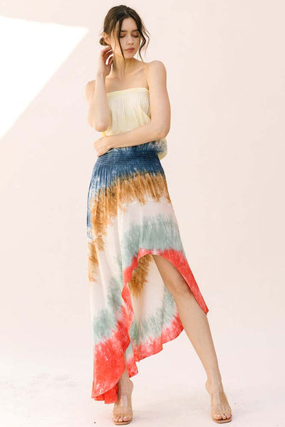 Dresses - Storia Multicolor Tie Dye Maxi Dress - Girl Intuitive - Storia -