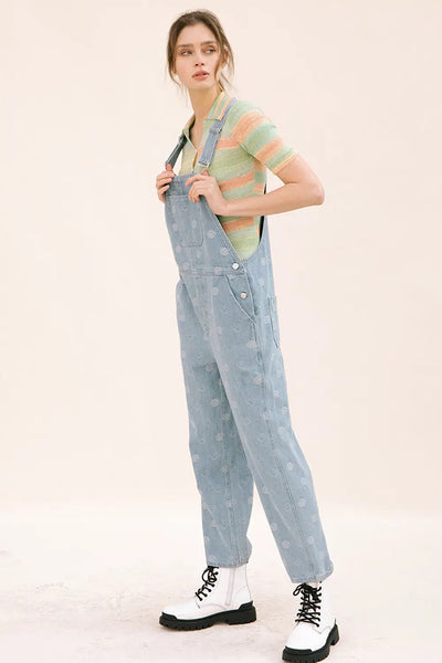 Jumpsuit - Storia Happy Face Denim Overall - Girl Intuitive - Storia -
