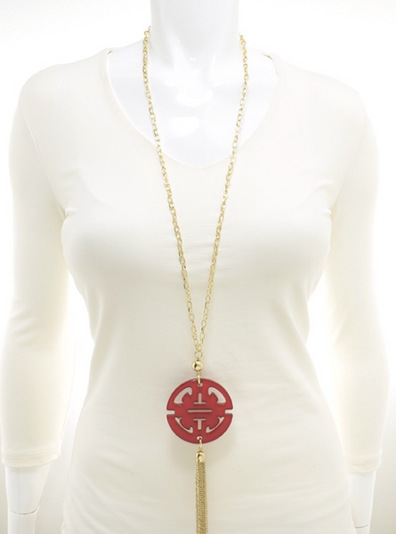 Necklace - Travel Tassel Long Necklace - Girl Intuitive - Zenzii -