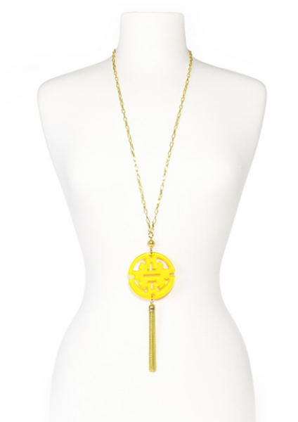 Necklace - Travel Tassel Long Necklace - Girl Intuitive - Zenzii -