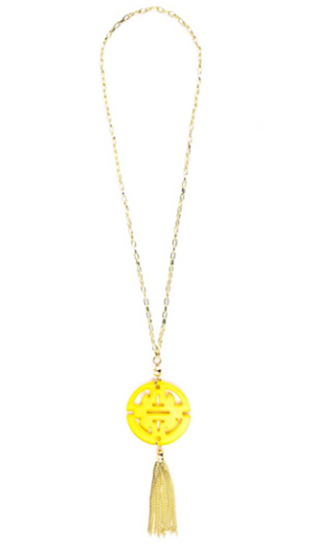 Necklace - Travel Tassel Long Necklace - Girl Intuitive - Zenzii -