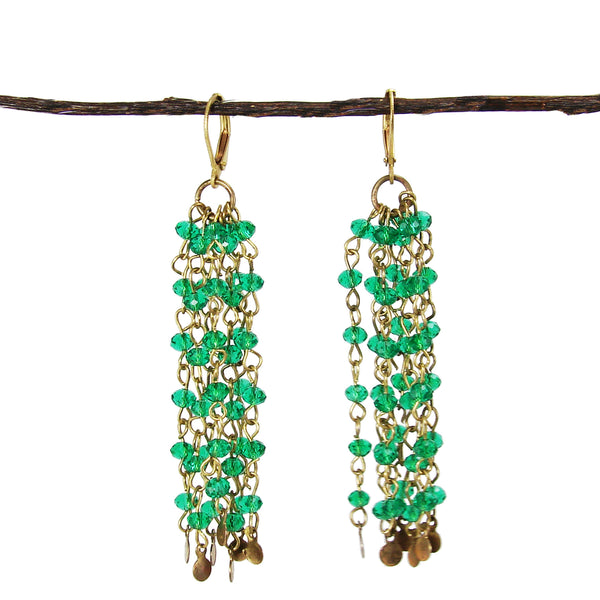 earrings - Beaded Tassel Earrings - Girl Intuitive - WorldFinds -
