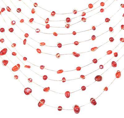 Necklace - Akha Necklace in Lava Rocks - Girl Intuitive - Marquet -