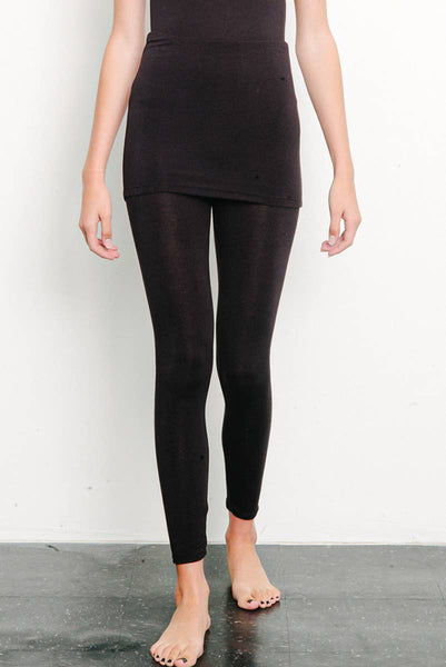 Leggings - Fabina Bamboo One Piece Skirted Legging - Girl Intuitive - Fabina -