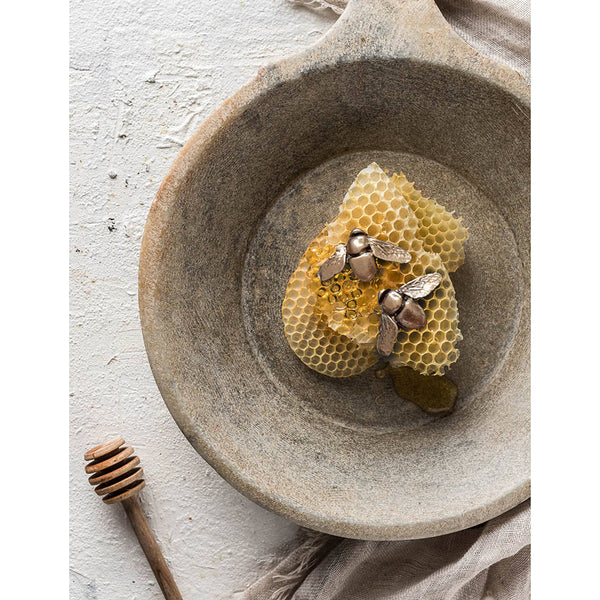 earrings - Bee Stud Earrings - On Plantable Card - Girl Intuitive - Nuance Jewelry -