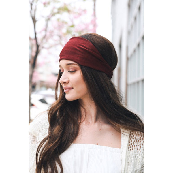 Hair - Soft Batiste Elastic Wide Headband - Girl Intuitive - Leto -