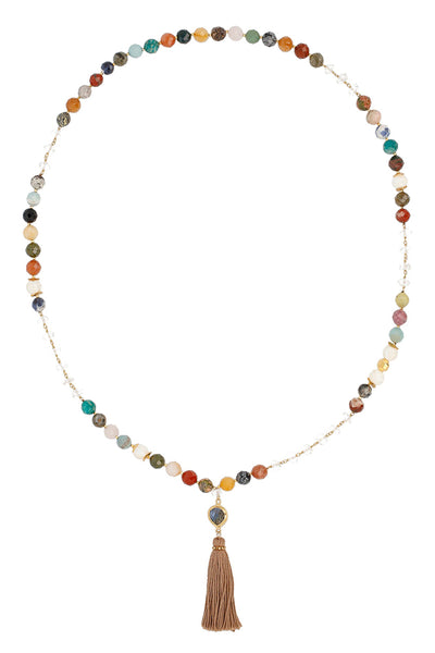 Necklace - Chan Luu Multi Tassel Long Necklace - Girl Intuitive - Chan Luu -