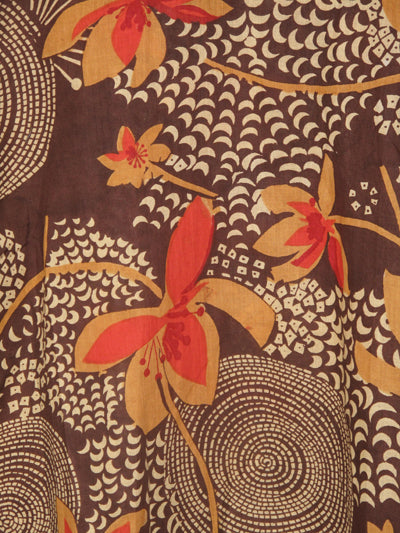 Tunic - Cotton Tunic Top Elegant Brown - Girl Intuitive - Nusantara -