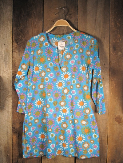 Tunic - Cotton Tunic Top Pretty Daisies - Girl Intuitive - Nusantara -