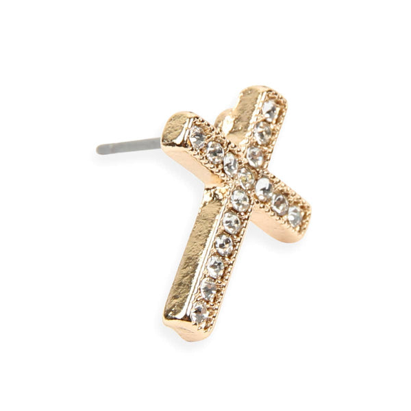 earrings - Cross Stud Earrings - Girl Intuitive - MYS Wholesale Inc -