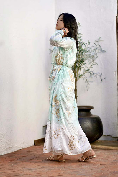 Dresses - Dolma Liezl Maxi Dress Ombre Mint Green - Girl Intuitive - Dolma -