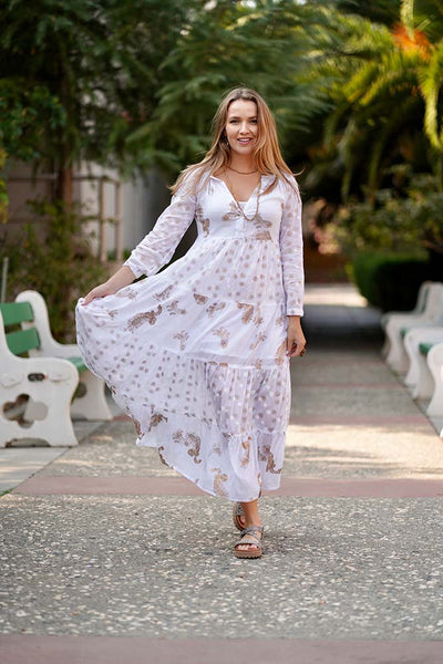 Dresses - Dolma Pamo Tiered Maxi Bohemian Dress - Girl Intuitive - Dolma -