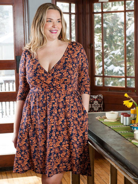 Dresses - Mata Traders Callie Plus Size Dress Auburn - Girl Intuitive - Mata Traders -
