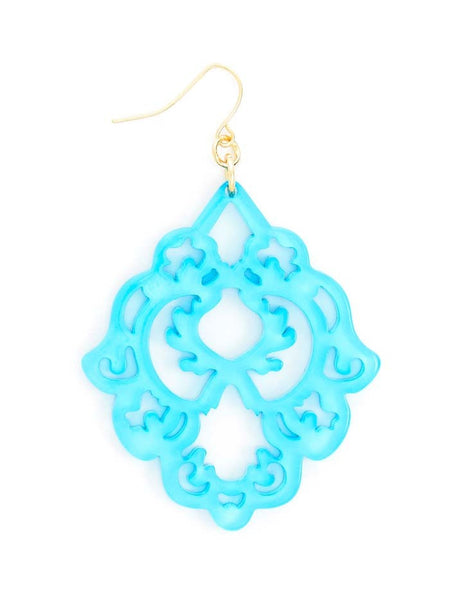 earrings - Scroll Resin Earrings - Girl Intuitive - Zenzii -