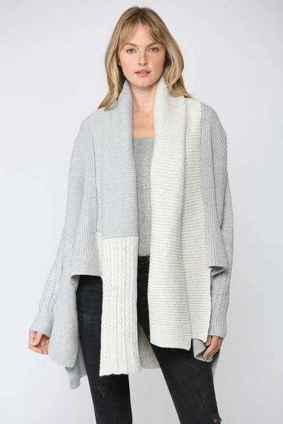 Fate Open Shawl Chunky Cardigan - Main Image