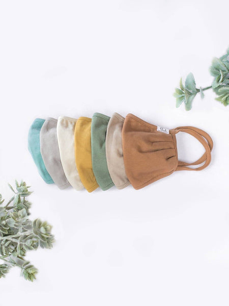 Mask - GOTS Organic Cotton Face Mask - Girl Intuitive - Colored Organics -