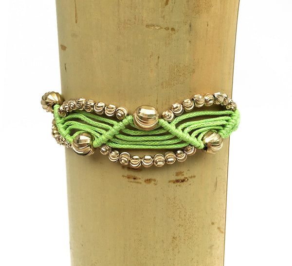 bracelet - Lime Green Friendship Bracelet - Girl Intuitive - Rose Gonzales -