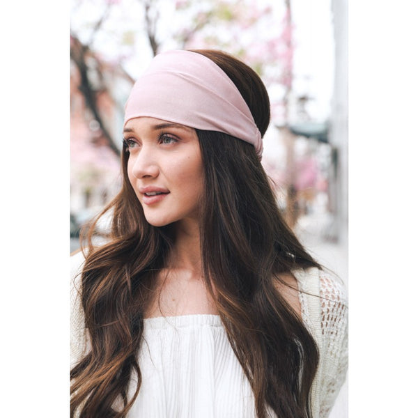 Hair - Soft Batiste Elastic Wide Headband - Girl Intuitive - Leto -
