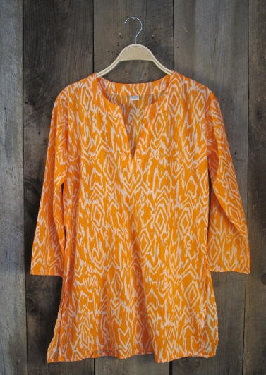 Tunic - Ikat Tunic - Orange - Girl Intuitive - Nusantara -