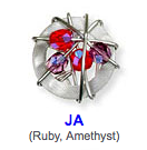 necklace - Ornamental Beaded Tassel Pendant Necklace - Girl Intuitive - Jillery - red