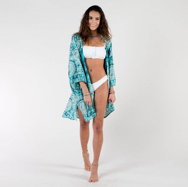 Kimono - Lotus and Luna Catalina Island Swim Cover Up - Girl Intuitive - Lotus and Luna -