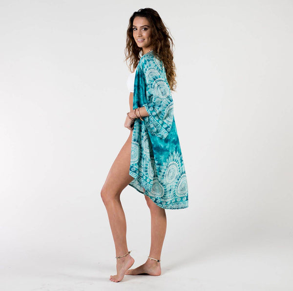 Kimono - Lotus and Luna Catalina Island Swim Cover Up - Girl Intuitive - Lotus and Luna -