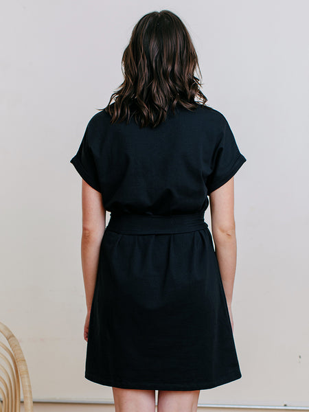 Dresses - Mata Traders Montrose Tie Dress Black - Girl Intuitive - Mata Traders -