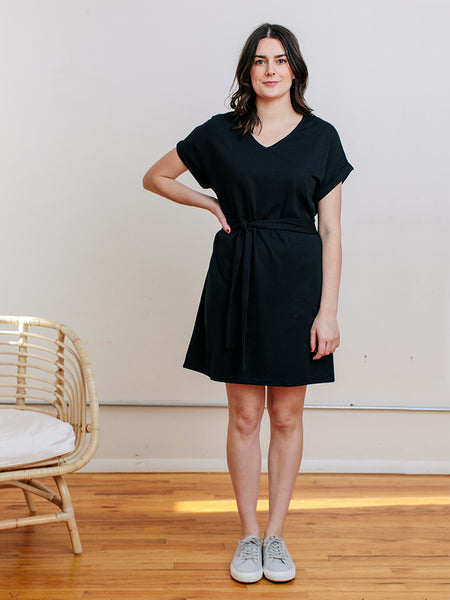 Dresses - Mata Traders Montrose Tie Dress Black - Girl Intuitive - Mata Traders -