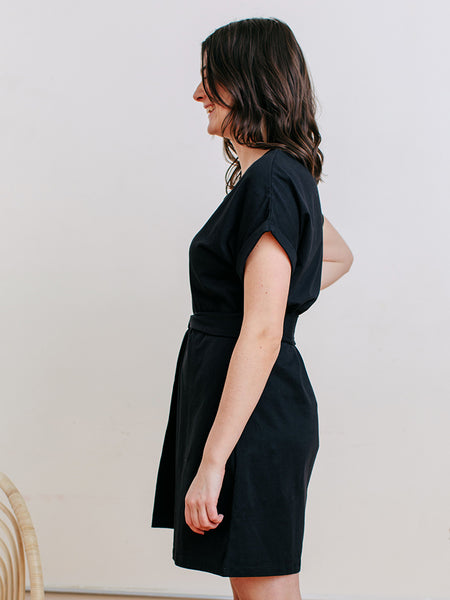 Dresses - Mata Traders Montrose Tie Dress Black - Girl Intuitive - Mata Traders -