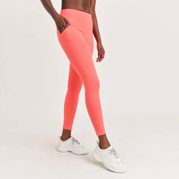 Leggings - Mono B Essential Thermal Highwaist Leggings with Pockets - Girl Intuitive - Mono B -