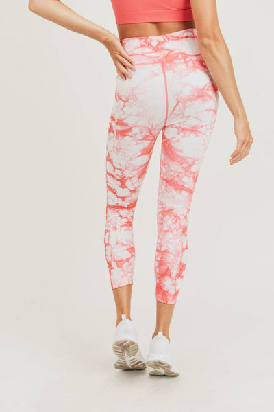 Leggings - Mono B Ribbed Tie-Dyed Side Panel Highwaist Seamless Leggings - Girl Intuitive - Mono B -