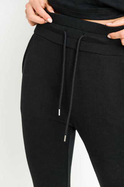 Mono B Highwaist Slim-Fit Cuffed Joggers