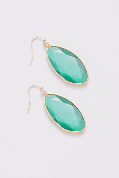 earrings - Nakamol Emerald Green Teardrop Earrings - Girl Intuitive - Nakamol -