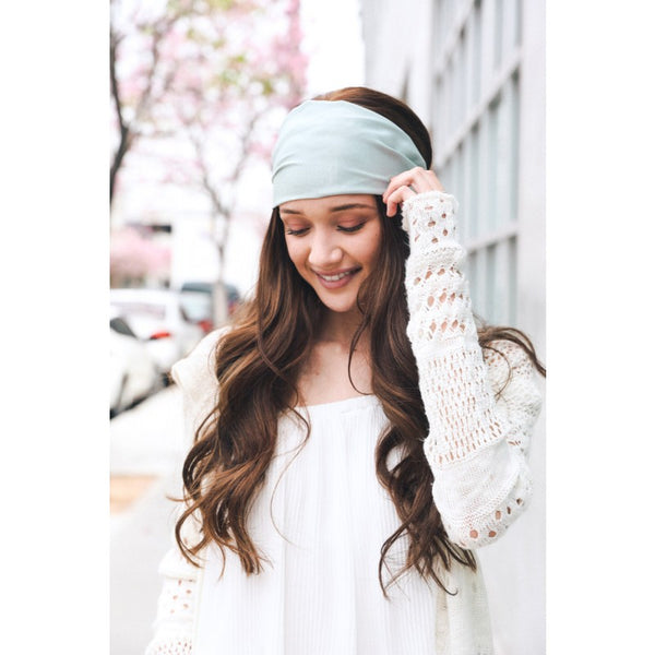 Hair - Soft Batiste Elastic Wide Headband - Girl Intuitive - Leto -