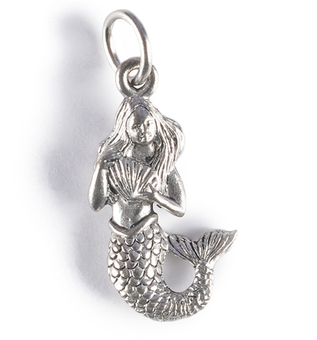 Charm - Mermaid Charm Gold or Silver - Girl Intuitive - Jillery -