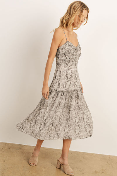 Dresses - Storia Snake Print Dress - Girl Intuitive - Storia -