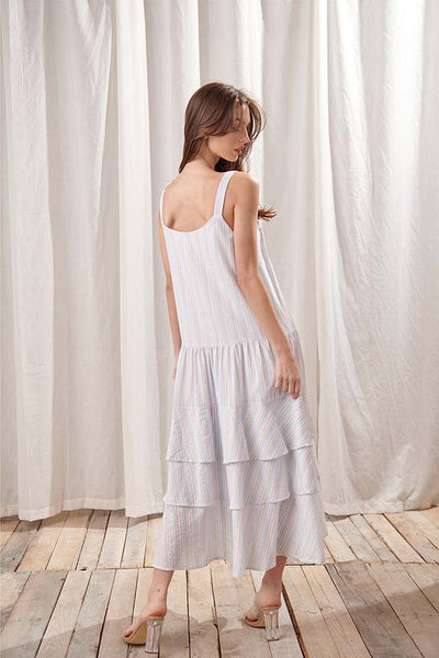 Storia Pastel Color Striped Midi Dress – Girl Intuitive Storia Pastel Color Striped Midi Dress – Girl Intuitive