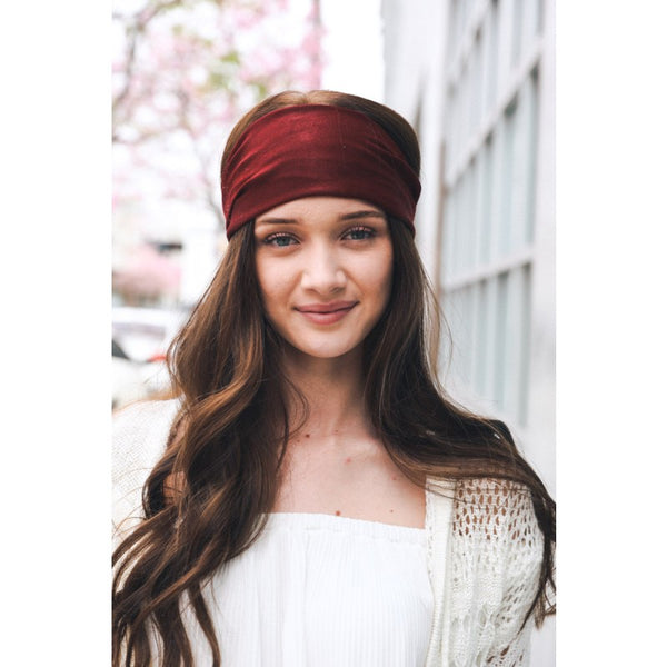 Hair - Soft Batiste Elastic Wide Headband - Girl Intuitive - Leto -