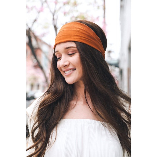 Hair - Soft Batiste Elastic Wide Headband - Girl Intuitive - Leto -