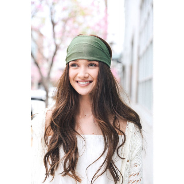 Hair - Soft Batiste Elastic Wide Headband - Girl Intuitive - Leto -