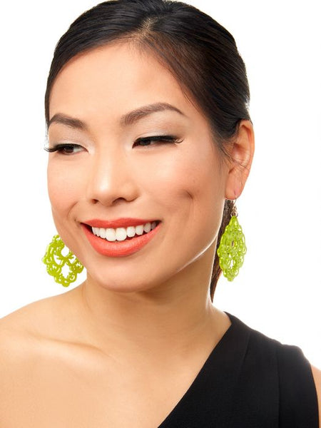 earrings - Scroll Resin Earrings - Girl Intuitive - Zenzii -