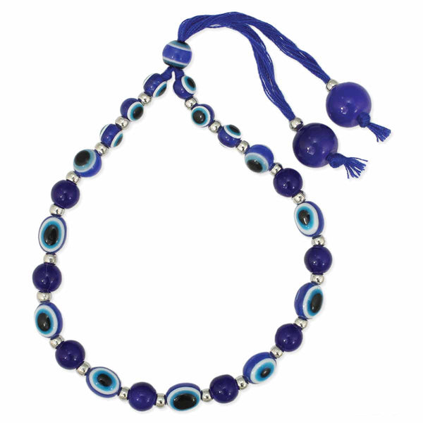 bracelet - Zad Mystical Blue Eye Bead Pull Bracelet - Girl Intuitive - zad -