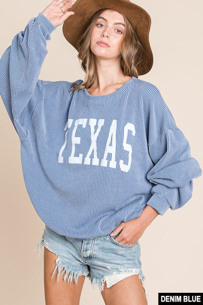 Bucketlist Texas Comfy Graphic Sweatshirt
