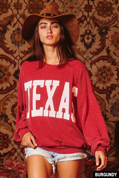 Bucketlist Texas Comfy Graphic Sweatshirt