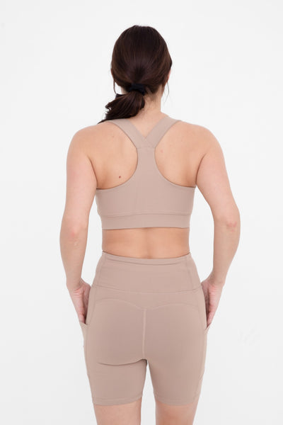 Mono B Overlay Y-Back Sports Bra