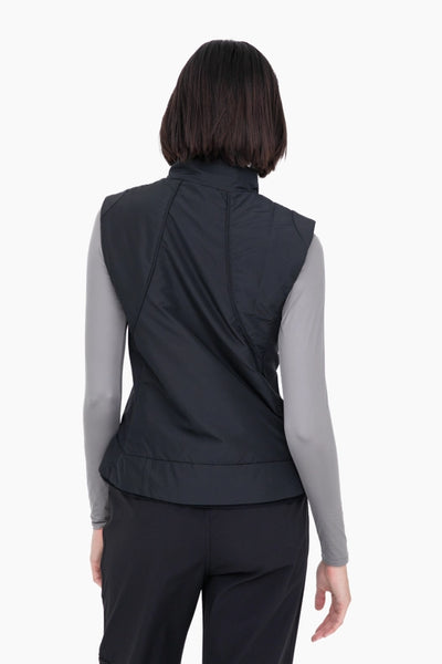 Mono B Fitted Mock Neck Active Vest