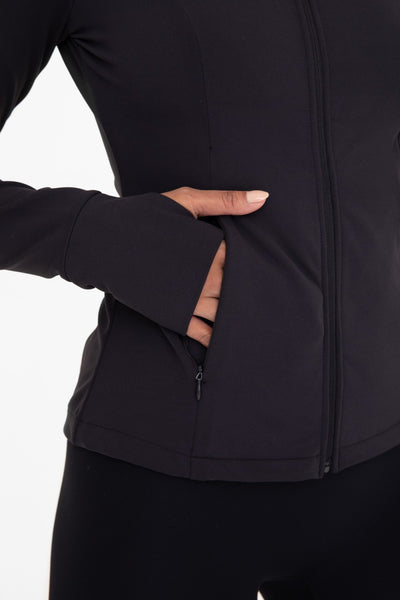 Mono B Fleece Lined Slim-Fit Acitve Jacket